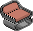 Coral Pink Armchair Habbo Origins rare