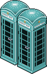 Lagoon Turquoise Phone Box Habbo Origins rare