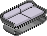 Lavender Mist Two-seater Sofa Habbo Origins rare