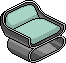 Mint Green Armchair Habbo Origins rare