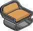 Peach Armchair Habbo Origins rare