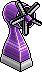Purple Dragon Skin Fan Habbo Origins rare