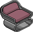 Rosewood Armchair Habbo Origins rare