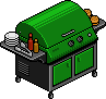 Yellow Barbeque Grill Habbo Origins rare